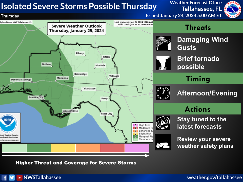 Washington County, Florida Emergency Operations Center Advises